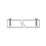 Connection Hose and clamps for Omniflex and BVX Fume Extraction Arms, 2-1/2 " diameter x 12' Long redirect to product page